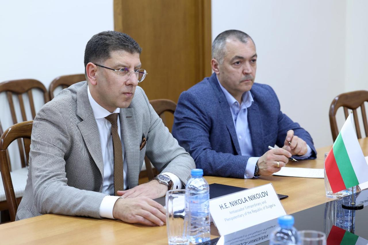 The Ambassador Extraordinary and Plenipotentiary of the Republic of Bulgaria to Armenia, Nikola Nikolov, held a meeting with the Minister of Labor and Social Affairs, Arsen Torosyan